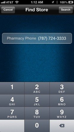 Escoger la Farmacia San Rafael en RefillRx usando el Teléfono